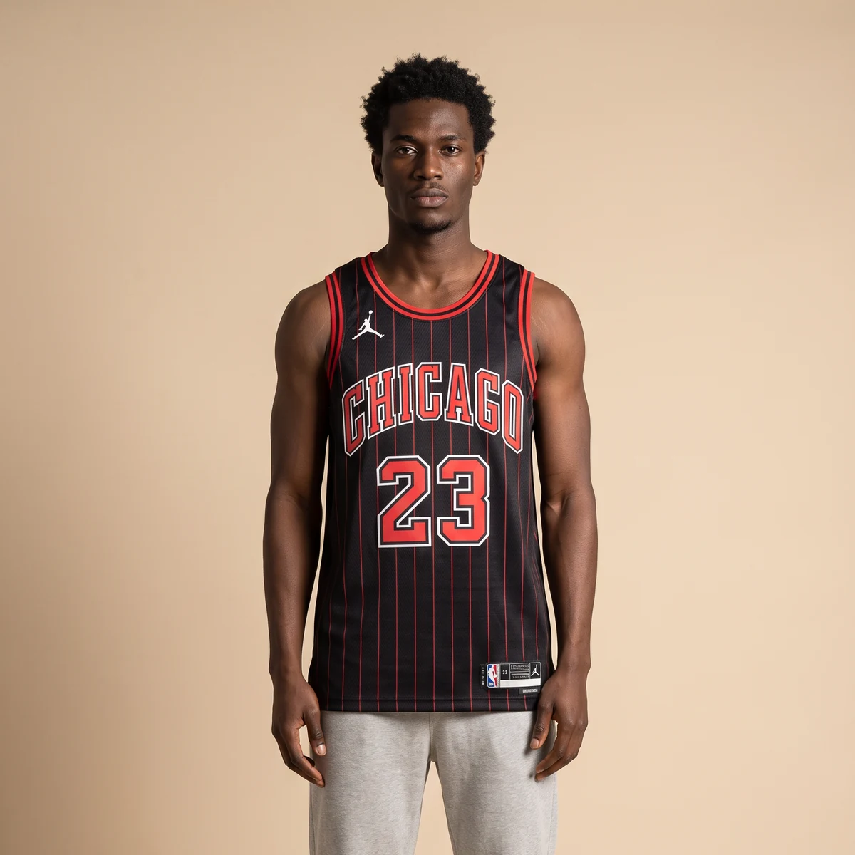 قميص NBA مايكل جوردان شيكاغو بولز أسود