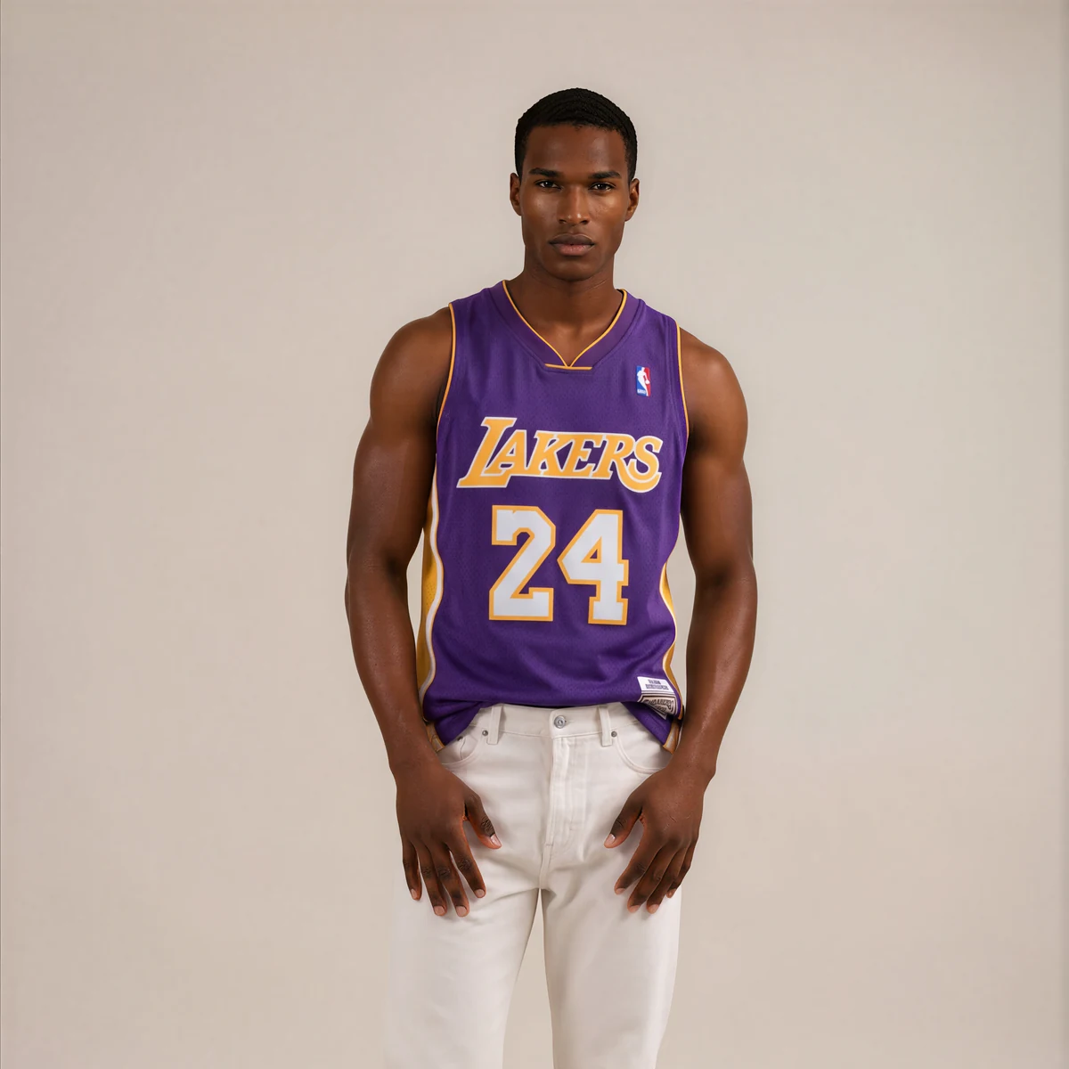 גופיית NBA קובי ברייאנט לוס אנג׳לס לייקרס רטרו סגולה 2008/09
