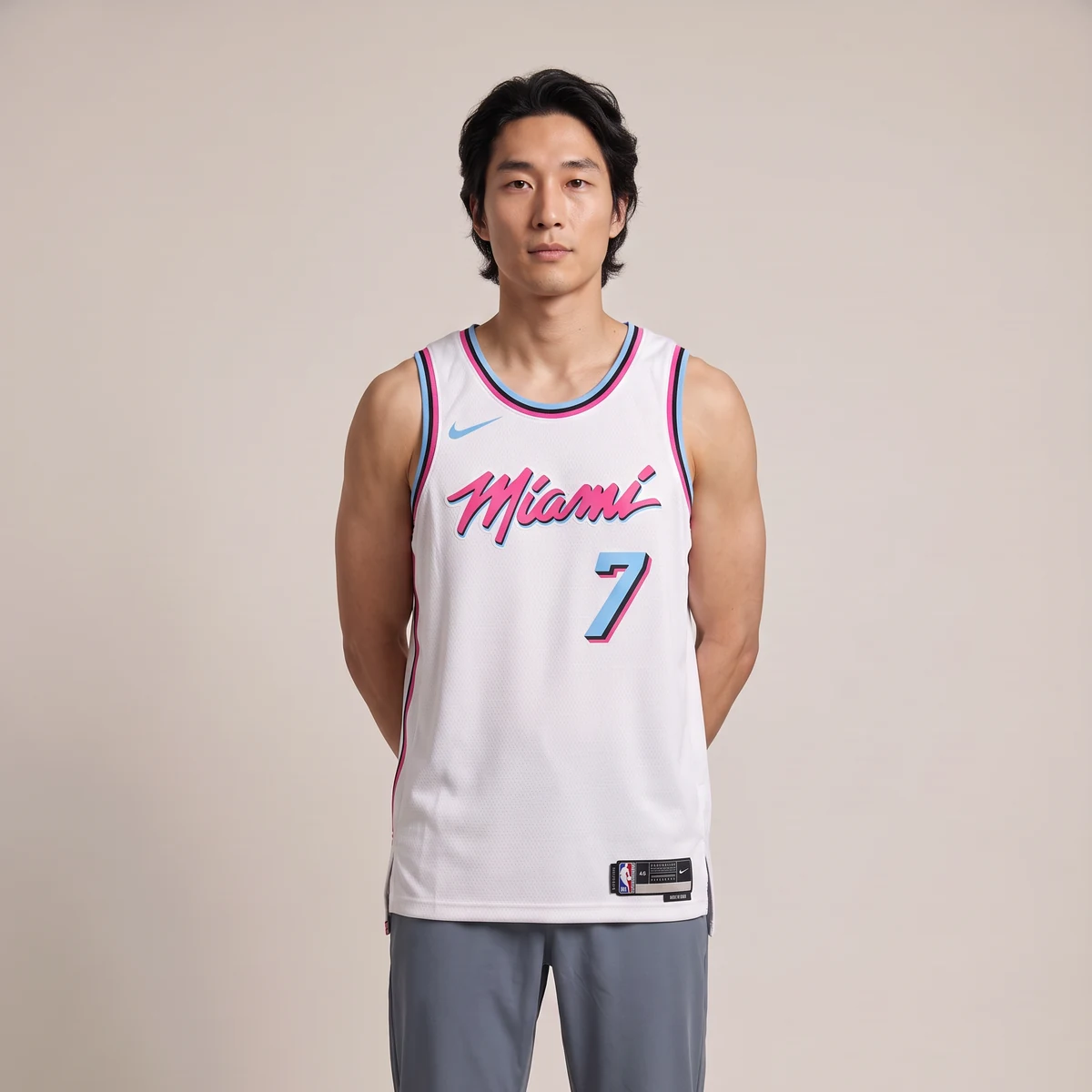 قميص NBA يانيس أنتيتوكونمبو ميامي هيت Vice أبيض