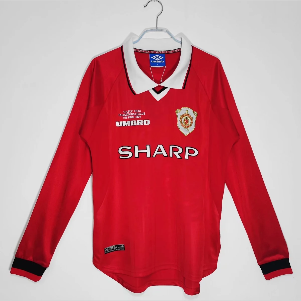 חולצת מנצ׳סטר יונייטד רטרו גמר האלופות 1999/00 בית שרוול ארוך