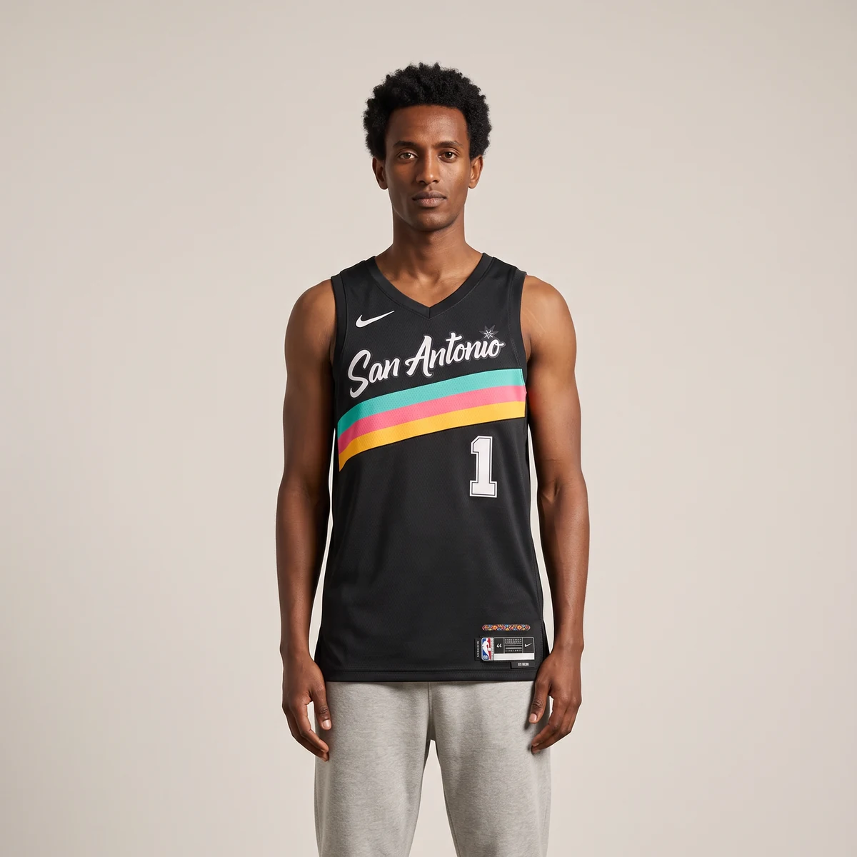 גופיית NBA ויקטור וומבניאמה סן אנטוניו ספרס City Edition